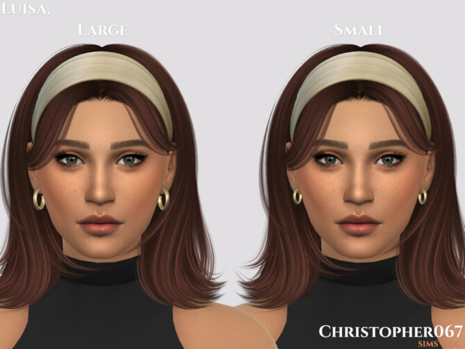 Sims 4 Luisa Earrings by Christopher067 at TSR