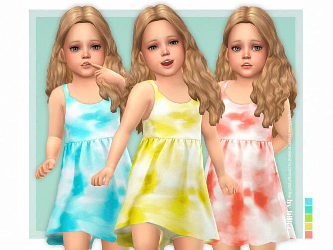 Sims 4 Tessa Dress by lillka at TSR