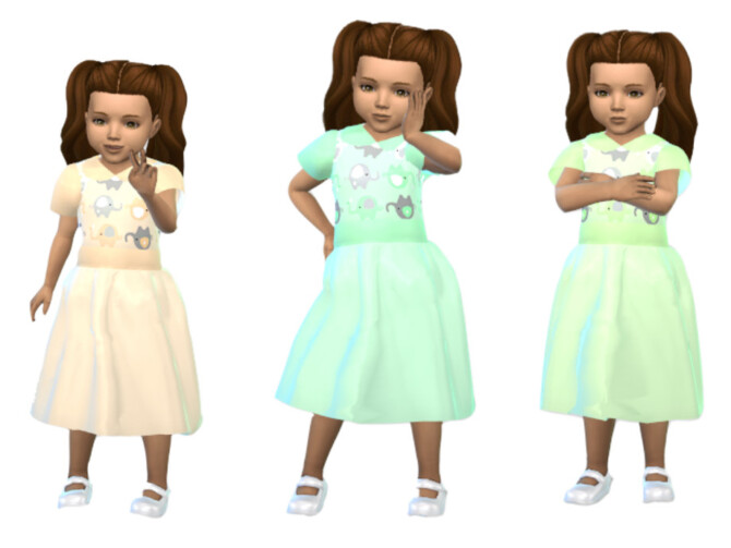 Sims 4 Toddler Dress 0512 by ErinAOK at TSR