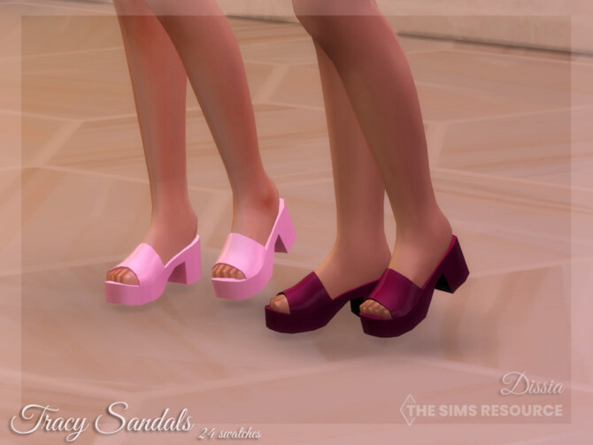 Sims 4 Tracy Sandals by Dissia at TSR