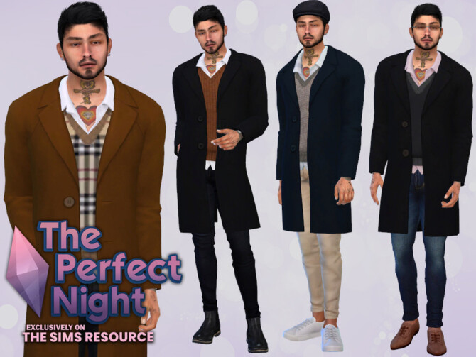 Sims 4 The Perfect Night Vernon Coat by McLayneSims at TSR
