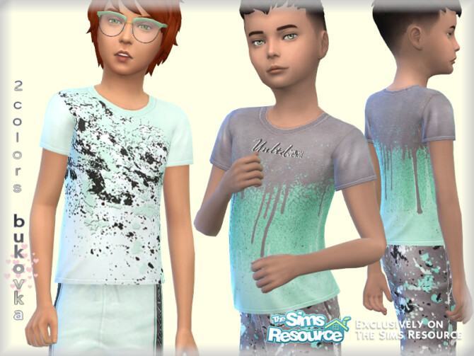 Sims 4 Shirt Male child by bukovka at TSR