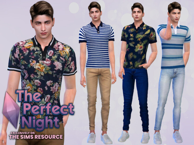 Sims 4 The Perfect Night Casual Polo by McLayneSims at TSR