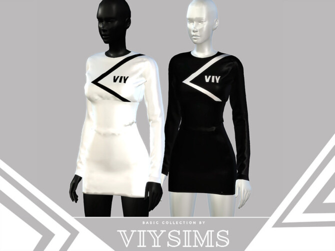 Sims 4 Dress I Basic Collection by Viy Sims at TSR