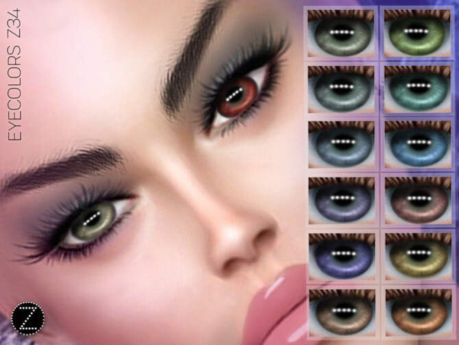 Sims 4 EYECOLORS Z34 by ZENX at TSR