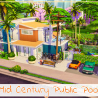 Mid Century Public Pool By Simmer_adelaina