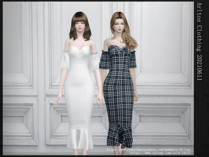 Sims 4 Dress 20210511 by Arltos at TSR