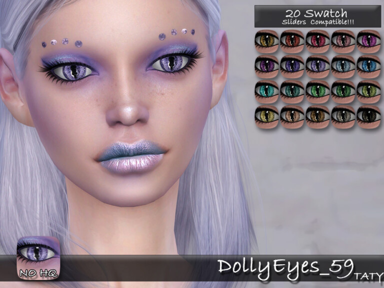 Dolly Eyes 59 CL by tatygagg at TSR » Sims 4 Updates