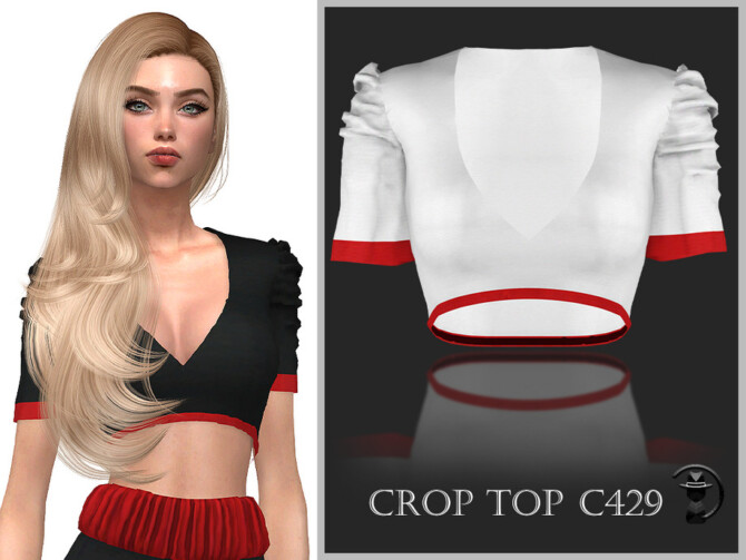 Sims 4 Crop Top C429 by turksimmer at TSR
