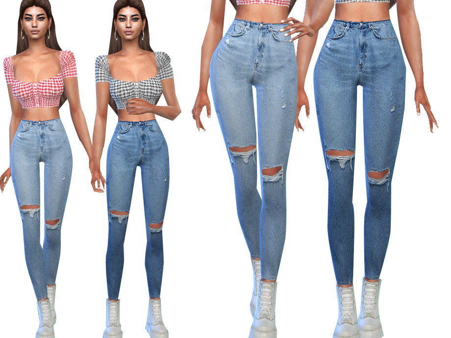 Ripped Casual Jeans by Saliwa at TSR » Sims 4 Updates