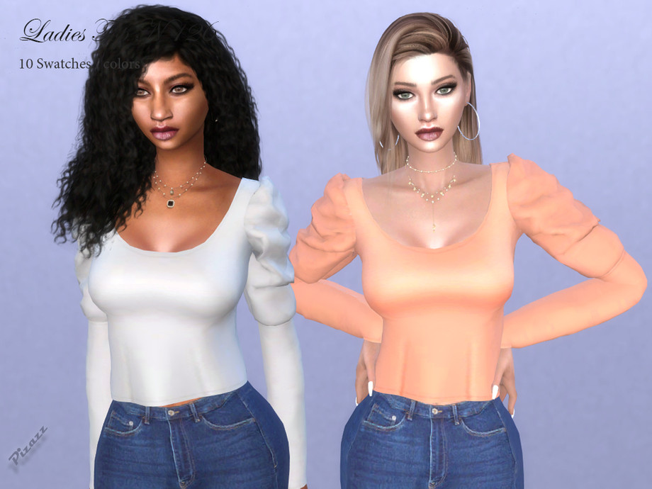 LADIES TOP N 126 by pizazz at TSR » Sims 4 Updates