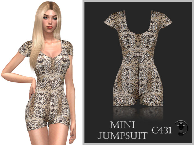 Sims 4 Mini Jumpsuit C431 by turksimmer at TSR