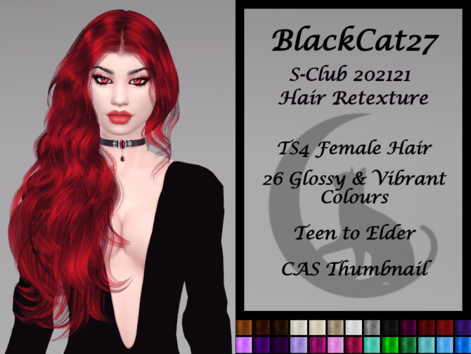 Sims 4 S Club 202121 Hair Retexture by BlackCat27 at TSR