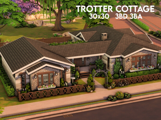 Sims 4 Trotter Cottage by xogerardine at TSR