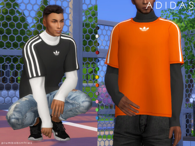 Sims 4 Sport top by Plumbobs n Fries at TSR