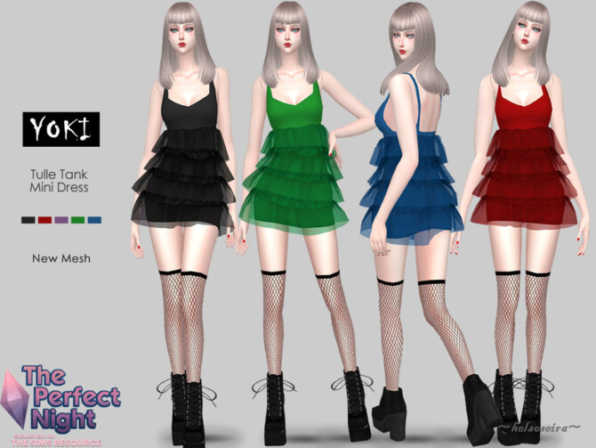 Sims 4 The Perfect Night YOKI Outfit by Helsoseira at TSR