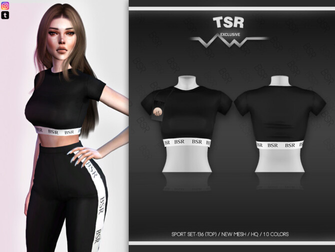 Sims 4 Sport SET 136 (TOP) BD490 by busra tr at TSR