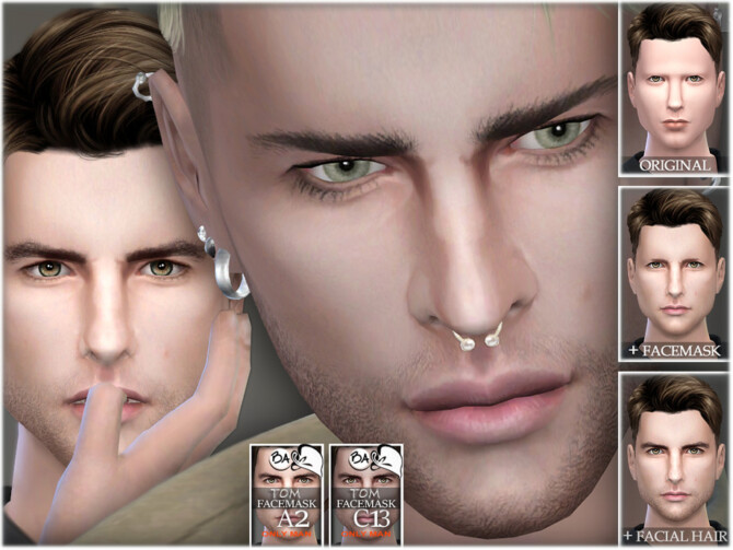Sims 4 Tom Facemask by BAkalia at TSR