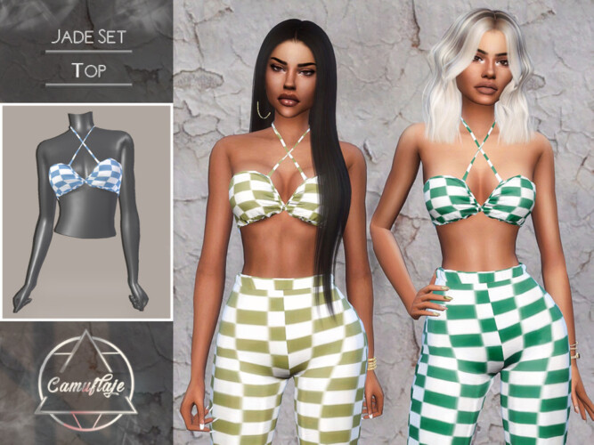 Jade Set Top By Camuflaje