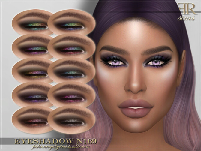 Sims 4 FRS Eyeshadow N169 by FashionRoyaltySims at TSR