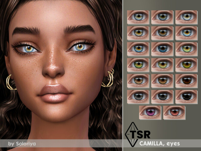 Sims 4 Camila eyes by soloriya at TSR