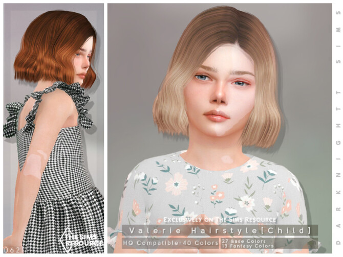 Sims 4 Valerie Hairstyle [Child] by DarkNighTt at TSR