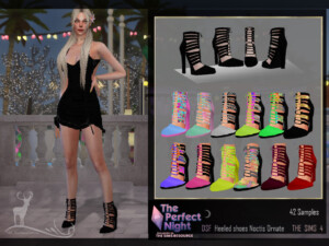 Heeled shoes Noctis Ornate by DanSimsFantasy at TSR