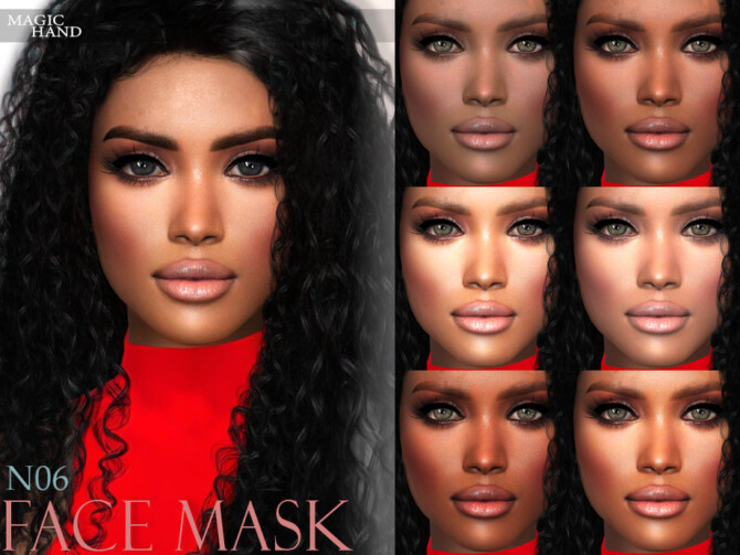 Sims 4 Face Mask N06 by MagicHand at TSR