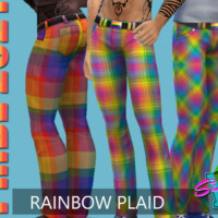 Pride21 Rainbow Plaid Pants By Simmiev
