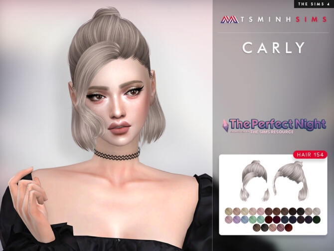 Sims 4 The Perfect Night Carly ( Hair 154 ) at TSR