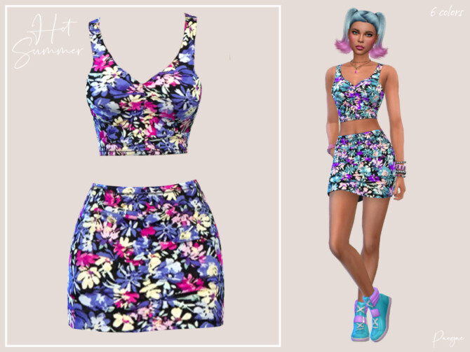 Sims 4 Hot Summer dress by Paogae at TSR