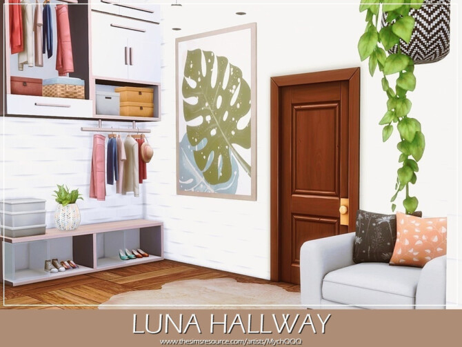Sims 4 Luna Hallway by MychQQQ at TSR