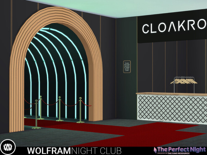 Sims 4 The Perfect Night Wolfram Night Club Entrance by wondymoon at TSR