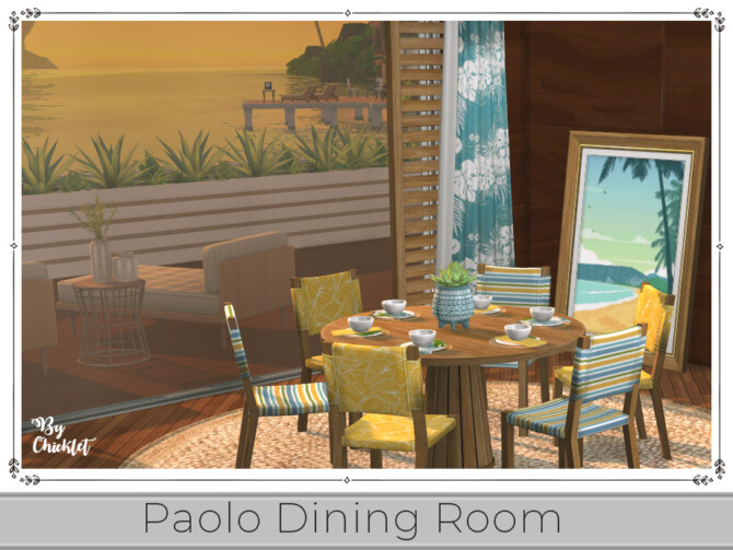 Sims 4 Paolo Dining Room by Chicklet at TSR