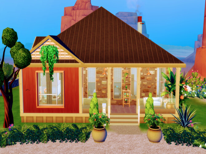 Sims 4 Arizona house by LJaneP6 at TSR