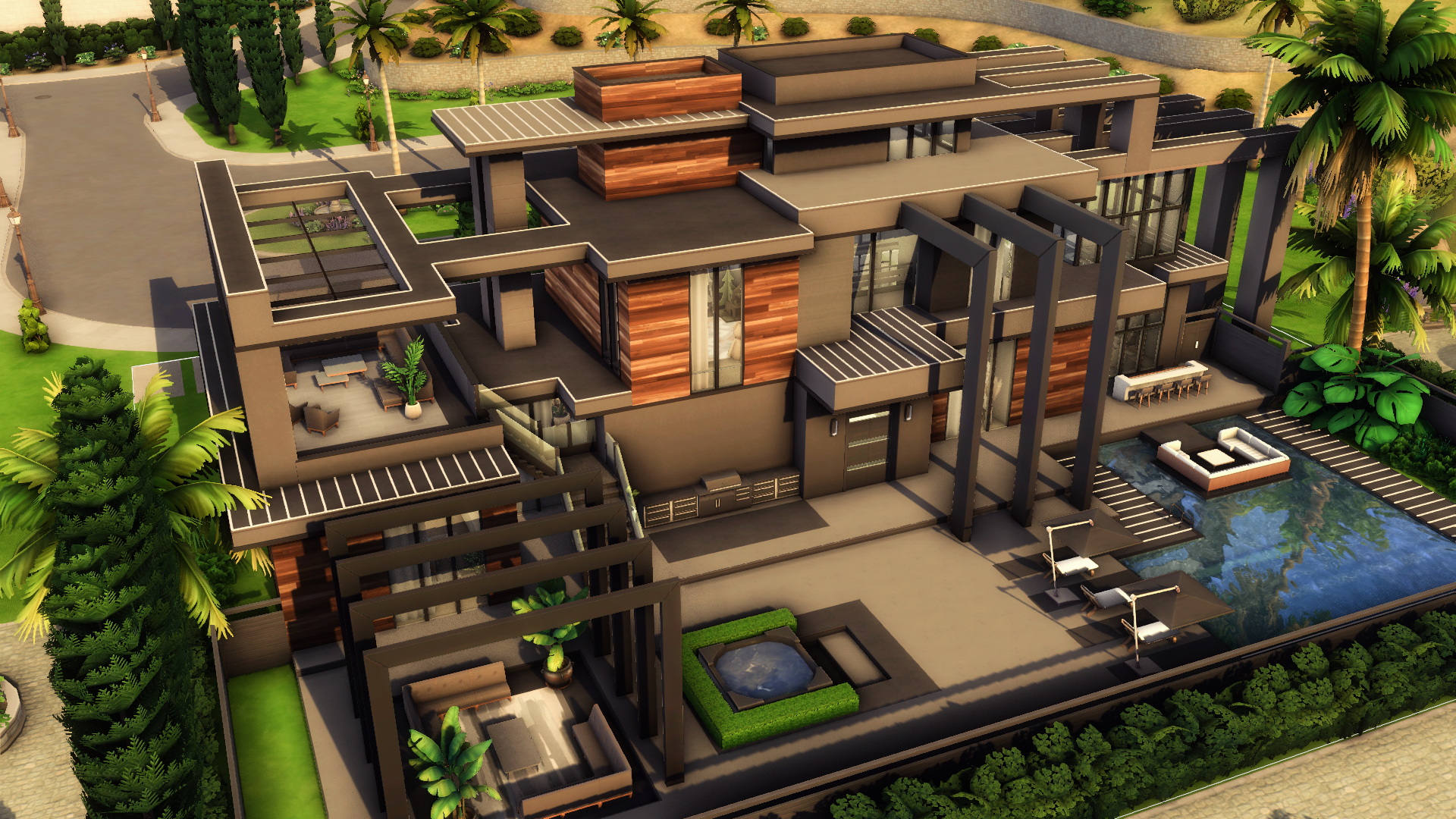 Super Modern Mansion By Plumbobkingdom At Mod The Sims 4 Sims 4 Updates