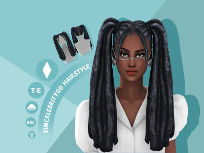 Sims 4 Luna Hairstyle by simcelebrity00 at TSR