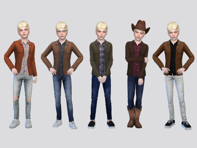 Santiago Shirt Jacket Boys By Mclaynesims