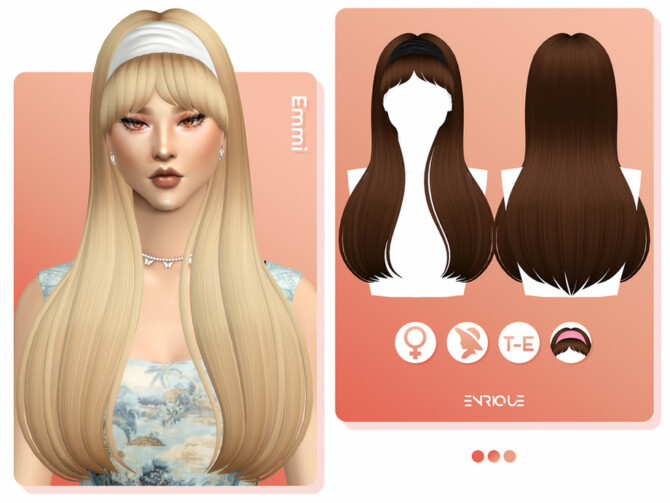 Sims 4 Emmi Hairstyle by EnriqueS4 at TSR