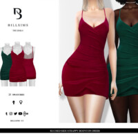 Ruched Side Strappy Bodycon Dress By Bill Sims