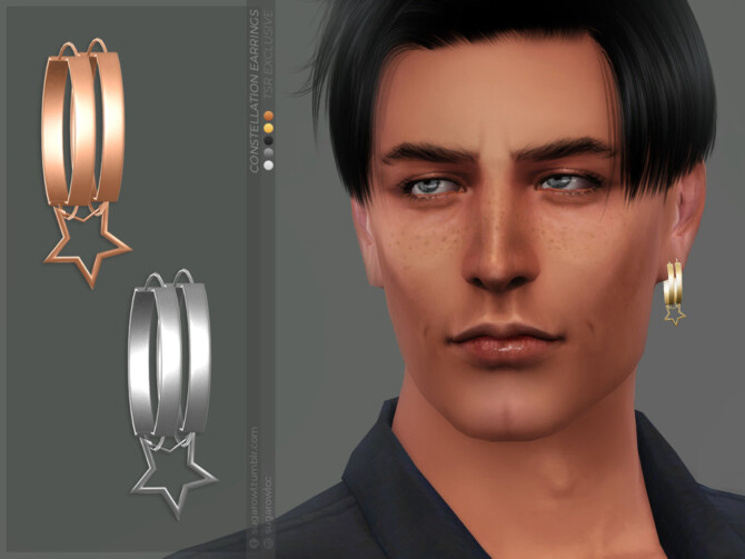 Sims 4 Constellation earrings | Left by sugar owl at TSR