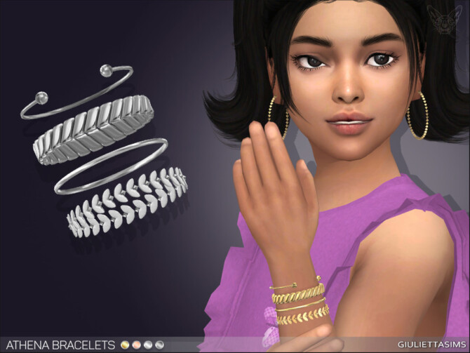 Sims 4 Athena Bracelets Set For Kids by feyona at TSR