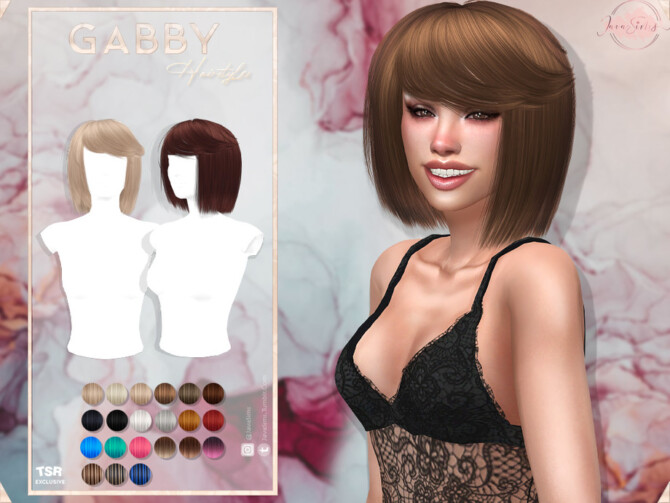 Sims 4 Gabby Hair by JavaSims at TSR