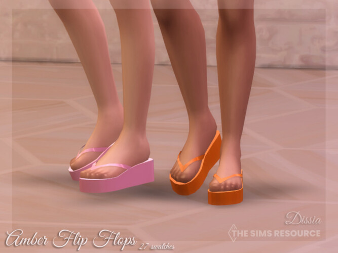 Amber Flip Flops By Dissia
