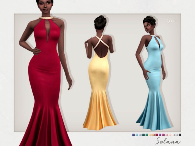 Solana Formal Mermaid Gown By Sifix