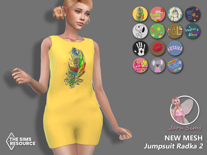 Sims 4 Jumpsuit Radka 2 by Jaru Sims at TSR