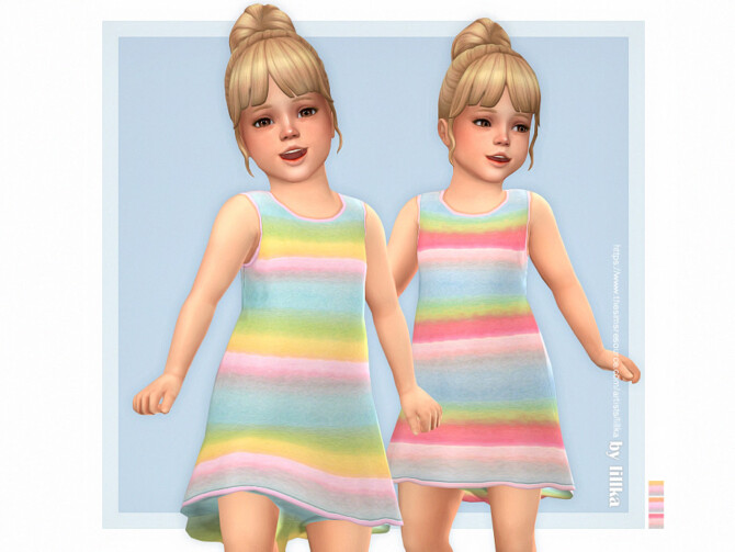 Sims 4 Sydney Dress by lillka at TSR