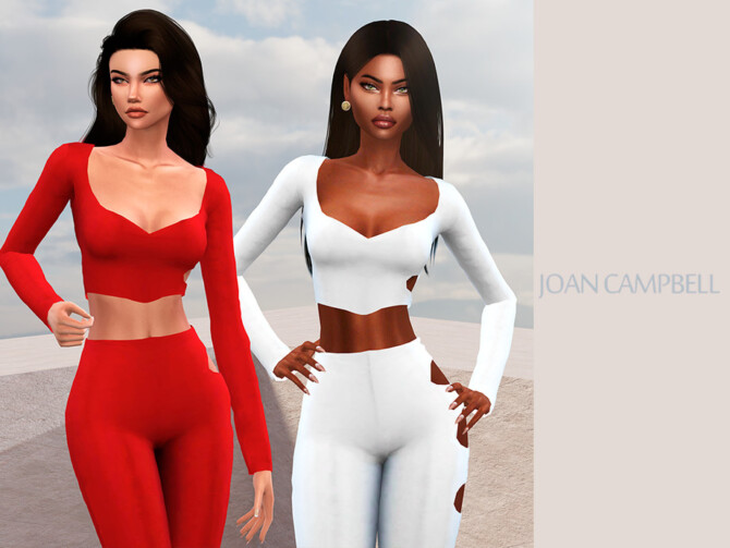 Sims 4 Lissa top by Joan Campbell Beauty at TSR