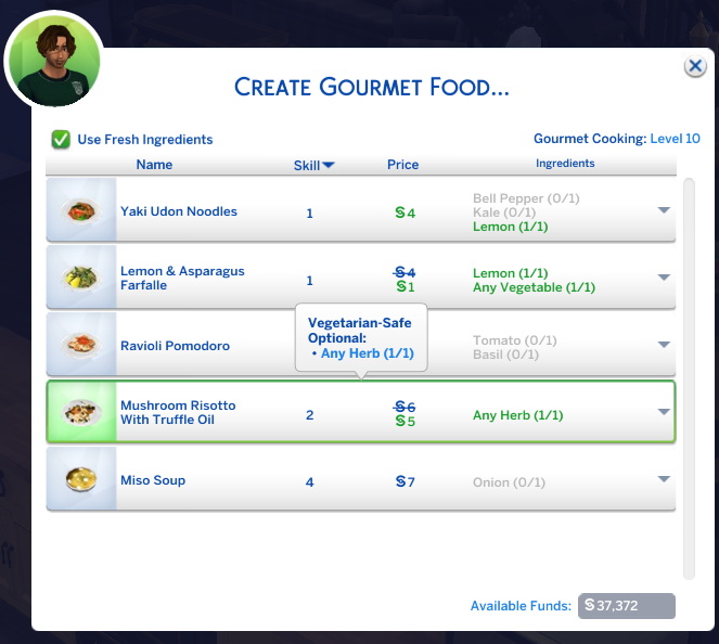 Sims 4 Mushroom Risotto New Custom Recipe at Mod The Sims 4