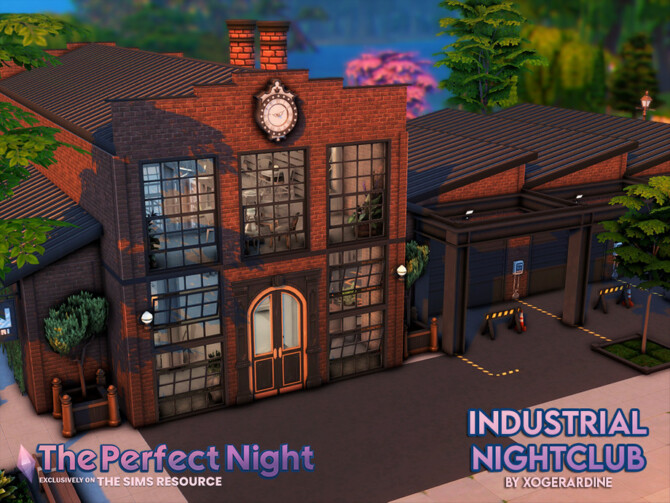 Sims 4 The Perfect Night Industrial Nightclub by xogerardine at TSR